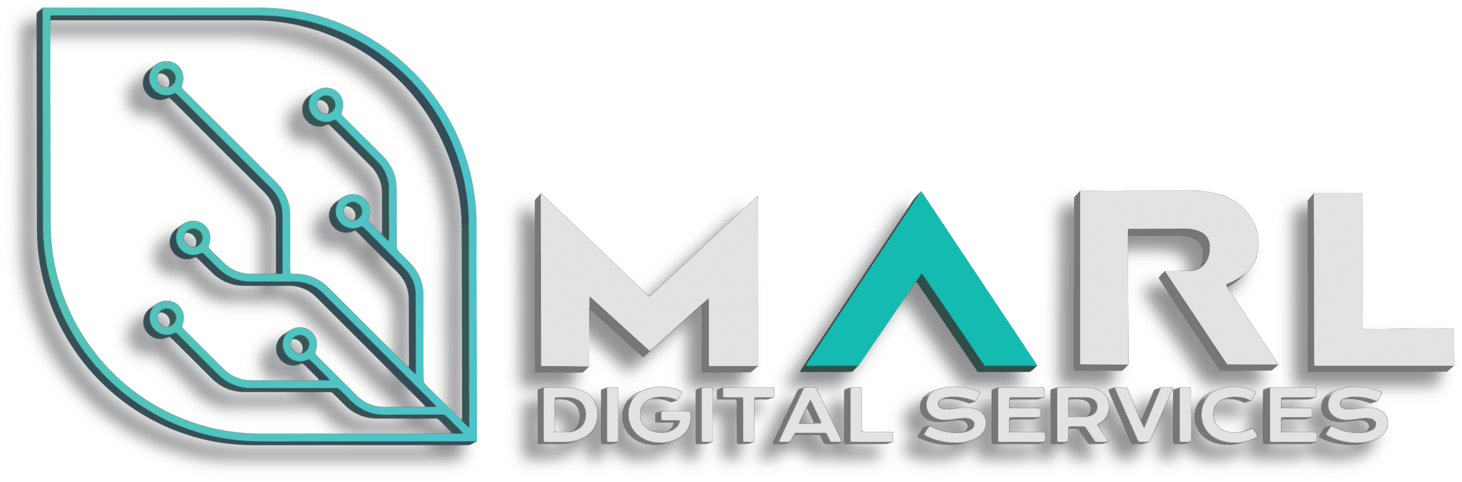 Logo Marl Digital Services en Blanc